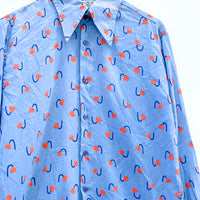 Vintage Tulip Dagger Collar Shirt