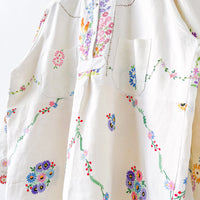 Margo Hand Embroidered Linen Dress