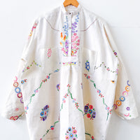 Margo Hand Embroidered Linen Dress
