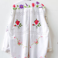 Margo Hand Embroidered Linen Dress