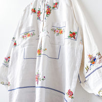 Margo Hand Embroidered Linen Dress
