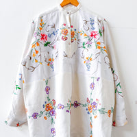 Margo Hand Embroidered Linen Dress