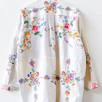 Margo Hand Embroidered Linen Dress