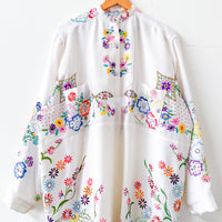 Margo Hand Embroidered Linen Dress