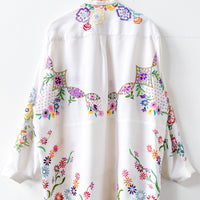 Margo Hand Embroidered Linen Dress