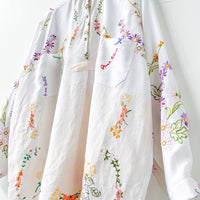 Margo Hand Embroidered Linen Dress