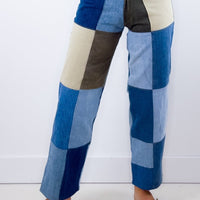 Reworked Patchwork Levi Jeans - magpievintageclothing