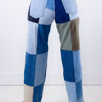 Reworked Patchwork Levi Jeans - magpievintageclothing