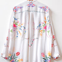 Margo Hand Embroidered Linen Dress