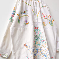 Margo Hand Embroidered Linen Dress