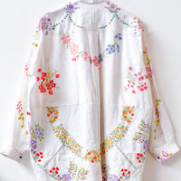 Margo Hand Embroidered Linen Dress