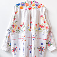 Margo Hand Embroidered Linen Dress