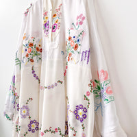 Margo Hand Embroidered Linen Dress