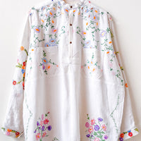 Margo Hand Embroidered Linen Dress