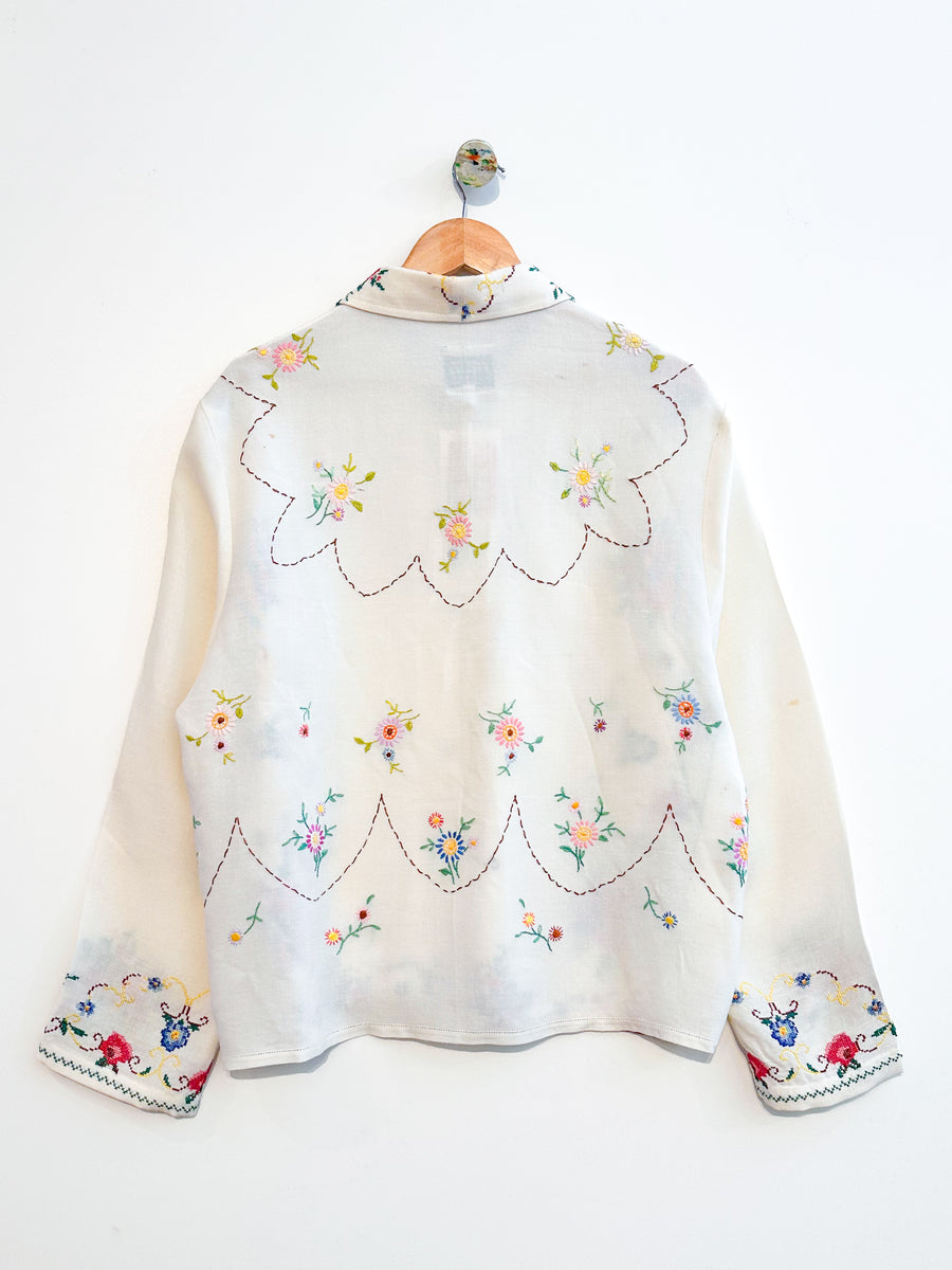 Marley embroidered linen shirt