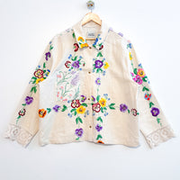 Marley embroidered linen shirt