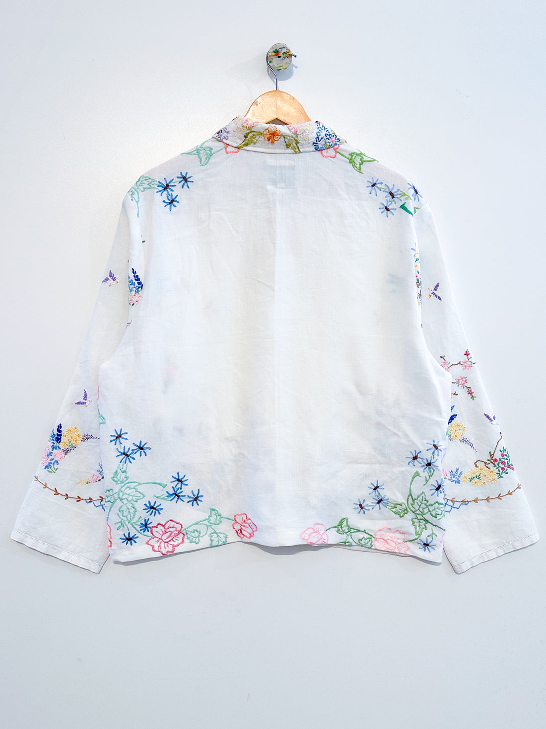 Marley embroidered linen shirt