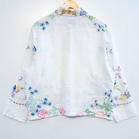 Marley embroidered linen shirt