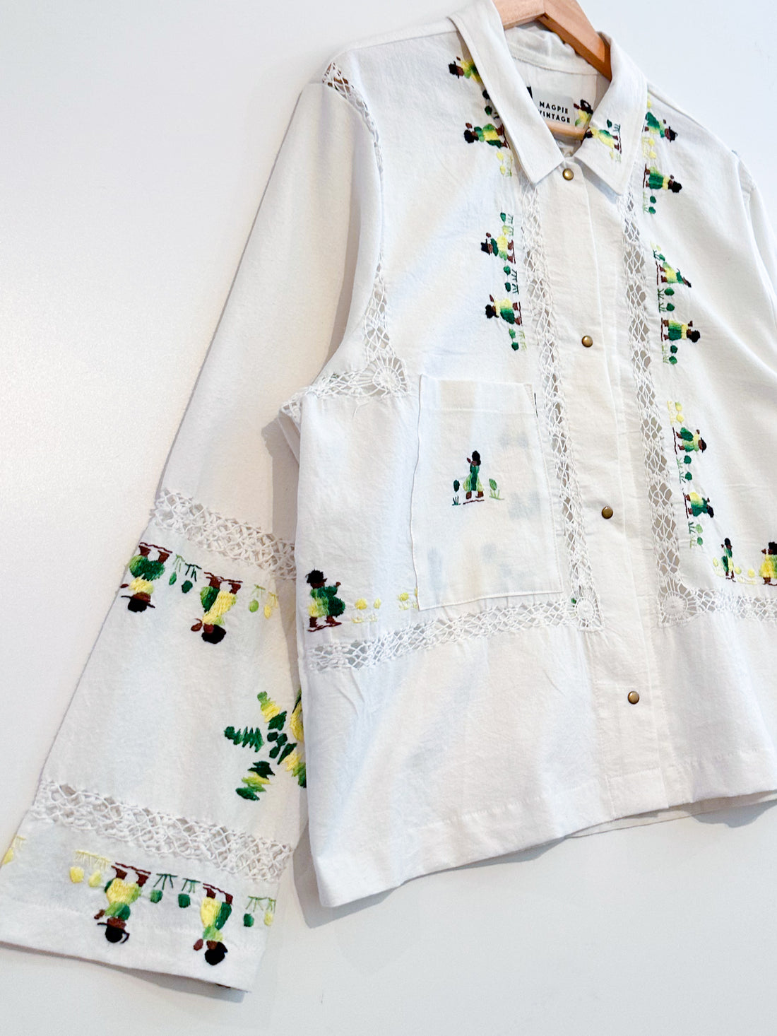 Marley embroidered linen shirt