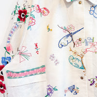 Marley embroidered linen shirt