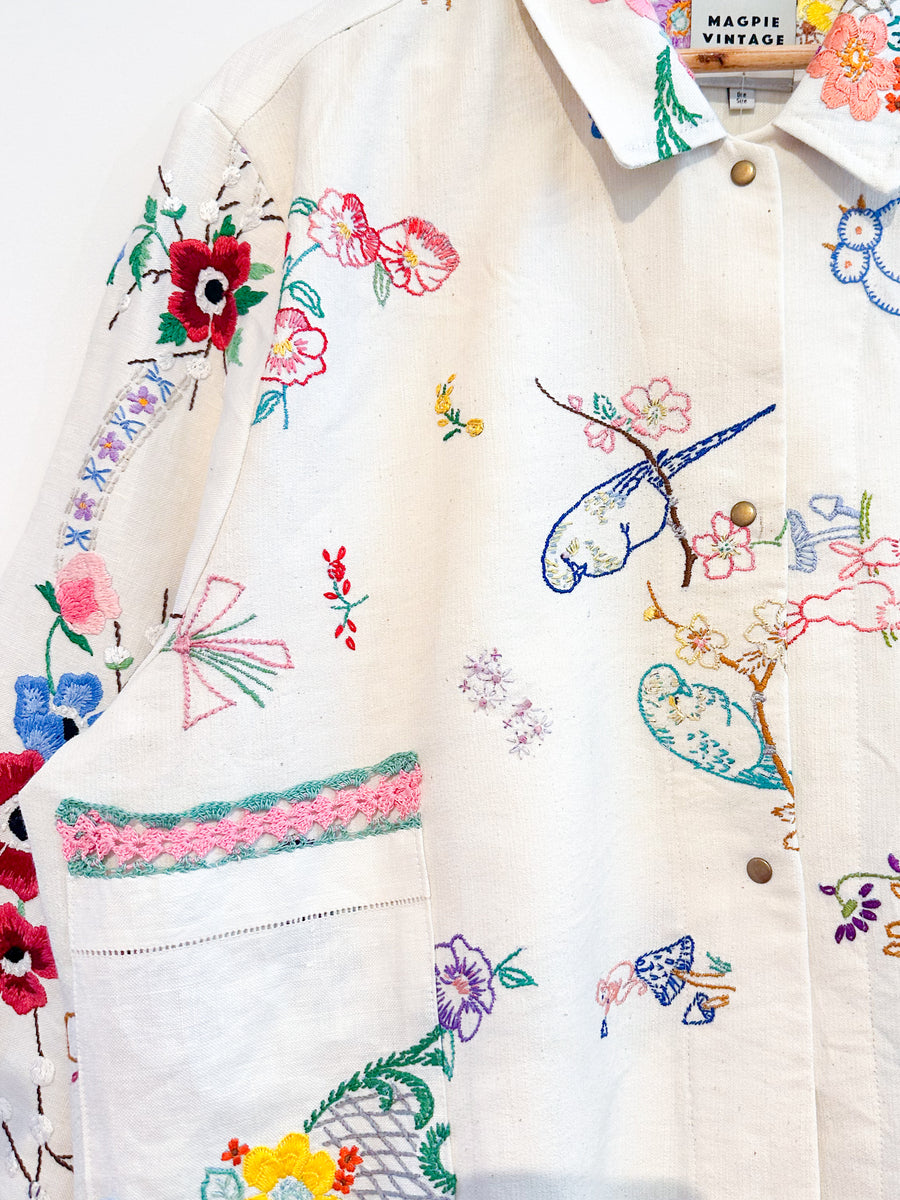 Marley embroidered linen shirt