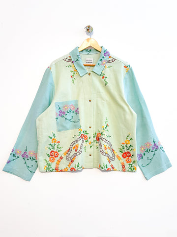 Marley embroidered linen shirt