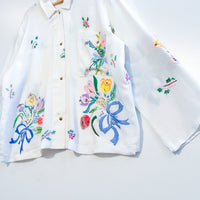 Marley embroidered linen shirt