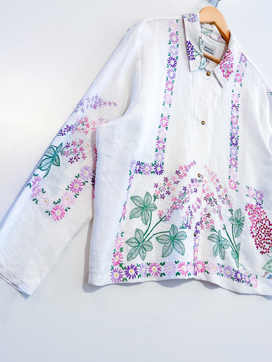 Marley embroidered linen shirt