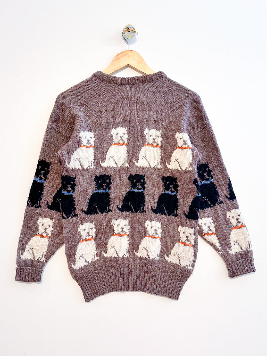 Vintage Dog Print Jumper