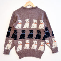 Vintage Dog Print Jumper