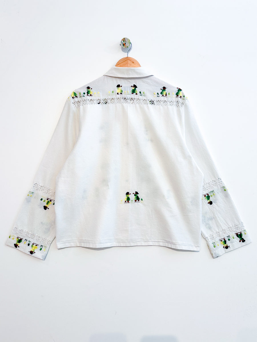 Marley embroidered linen shirt