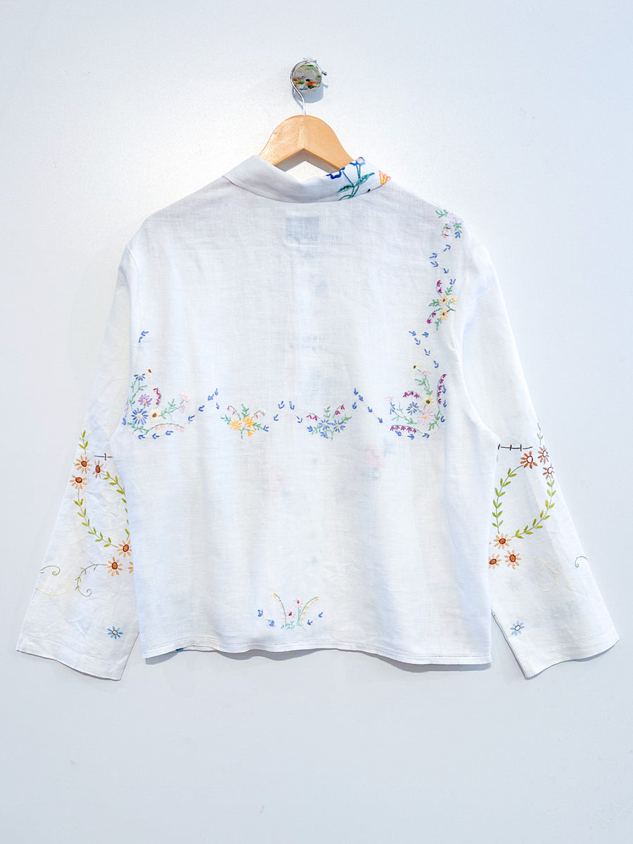 Marley embroidered linen shirt