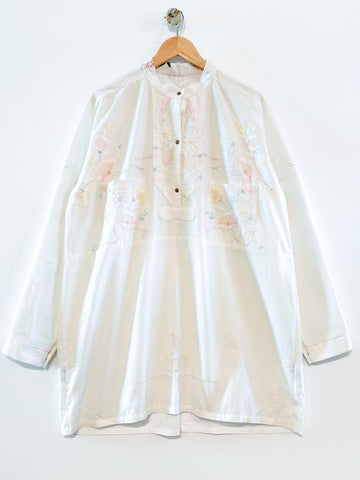 Margo Hand Embroidered Linen Dress