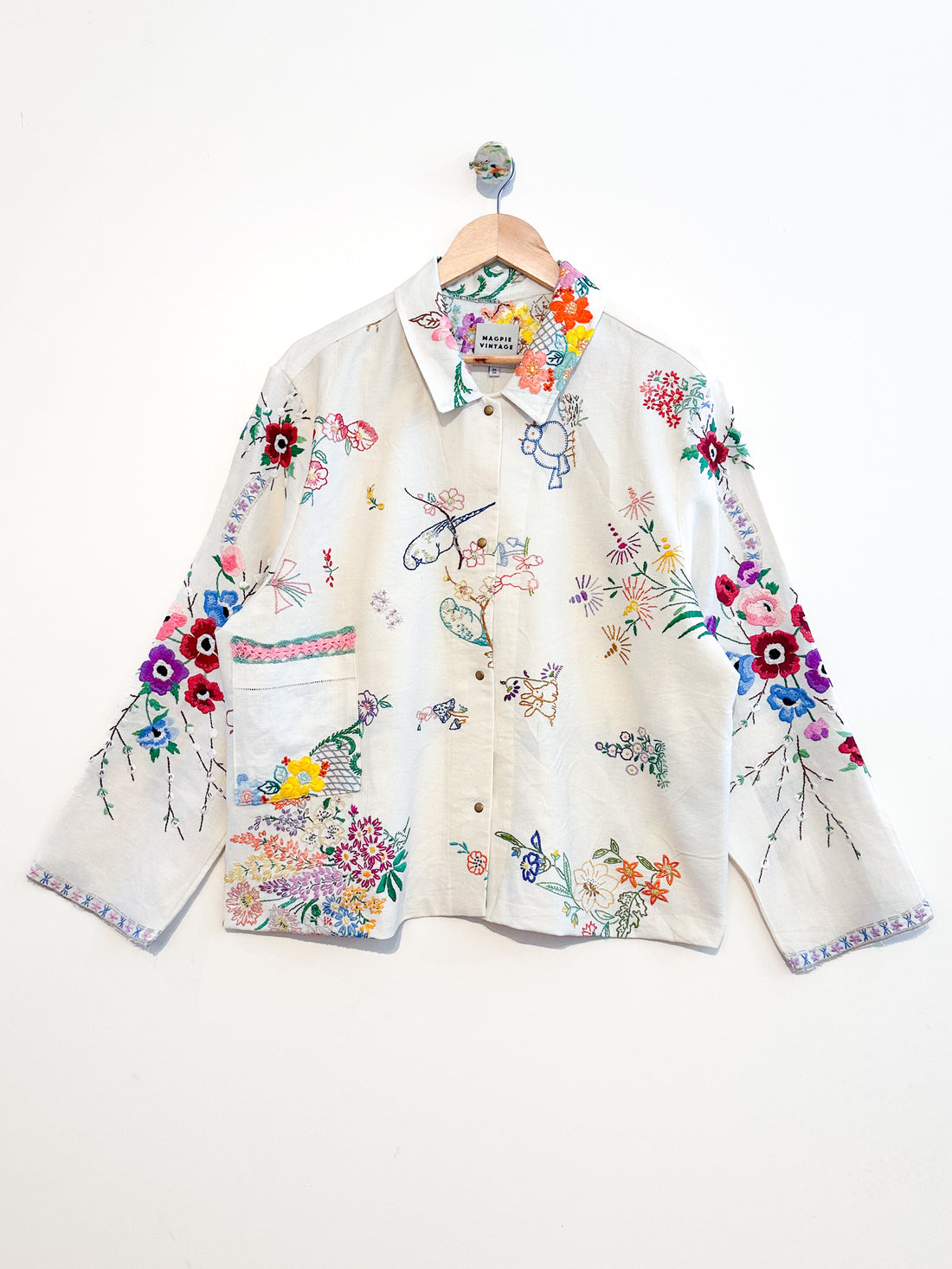 Marley embroidered linen shirt