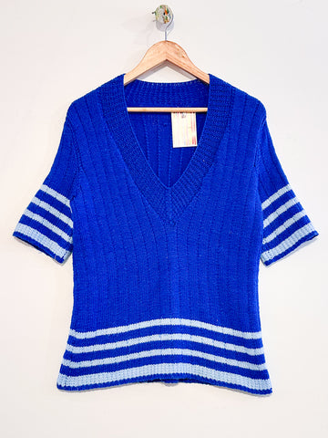 Vintage knitted short sleeve jumper