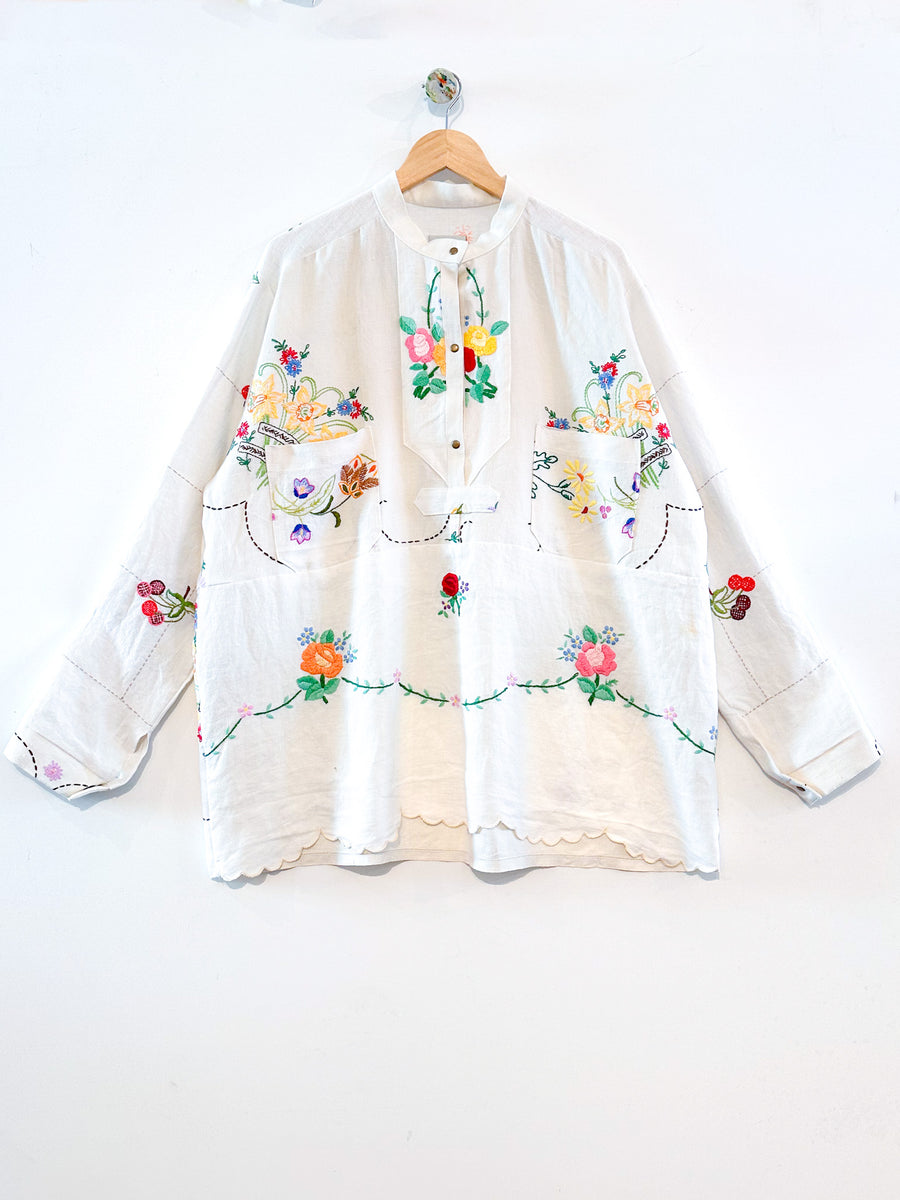 Margo Hand Embroidered Painters Shirt