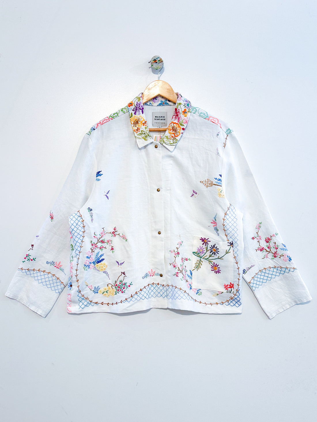 Marley embroidered linen shirt