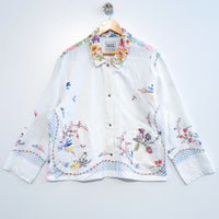 Marley embroidered linen shirt