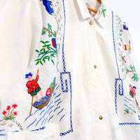 Marley embroidered linen shirt