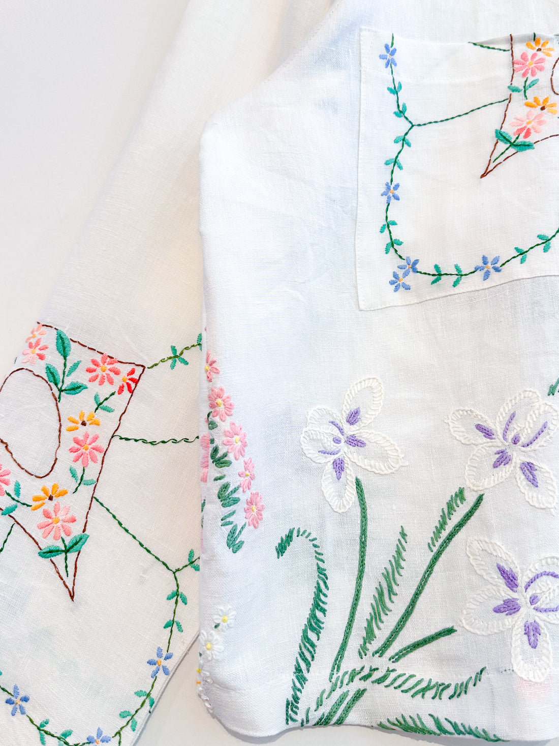 Marley embroidered linen shirt