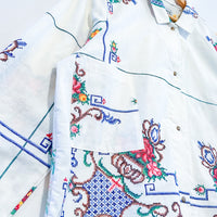 Marley embroidered linen shirt