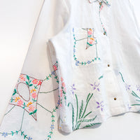 Marley embroidered linen shirt