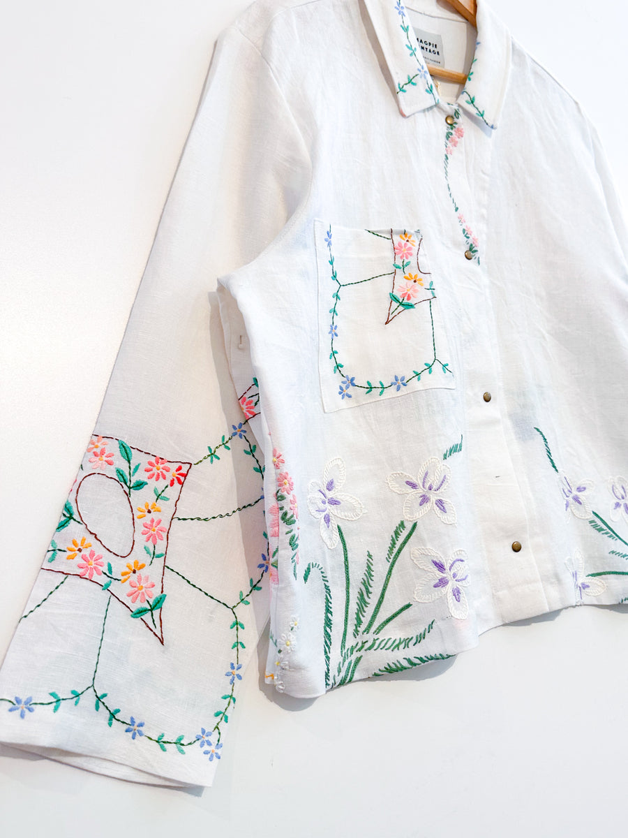 Marley embroidered linen shirt