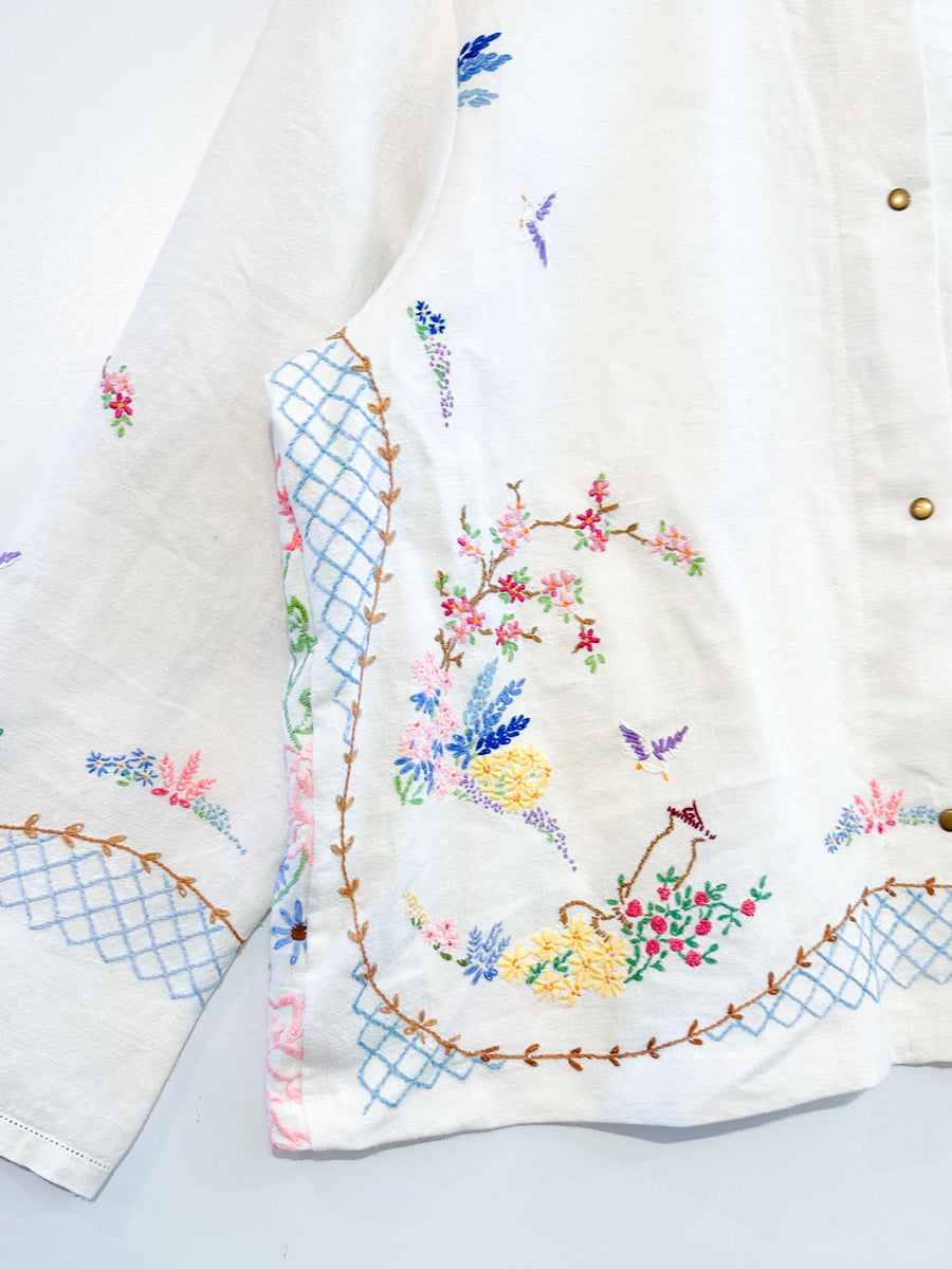 Marley embroidered linen shirt