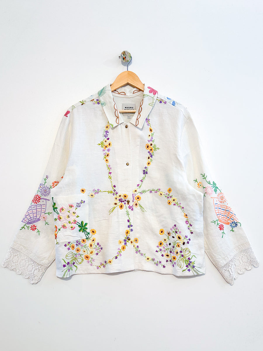 Marley embroidered linen shirt