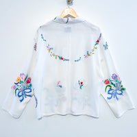 Marley embroidered linen shirt