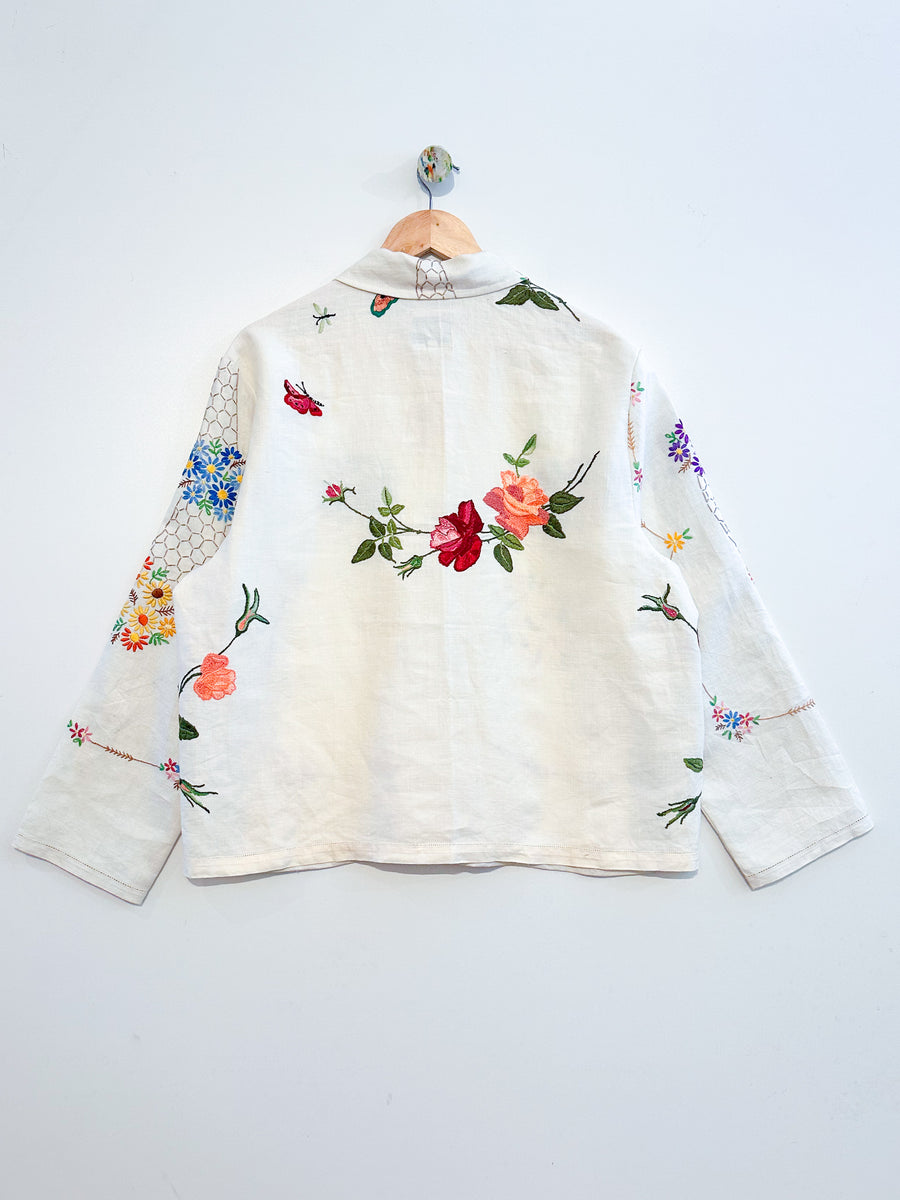 Marley embroidered linen shirt