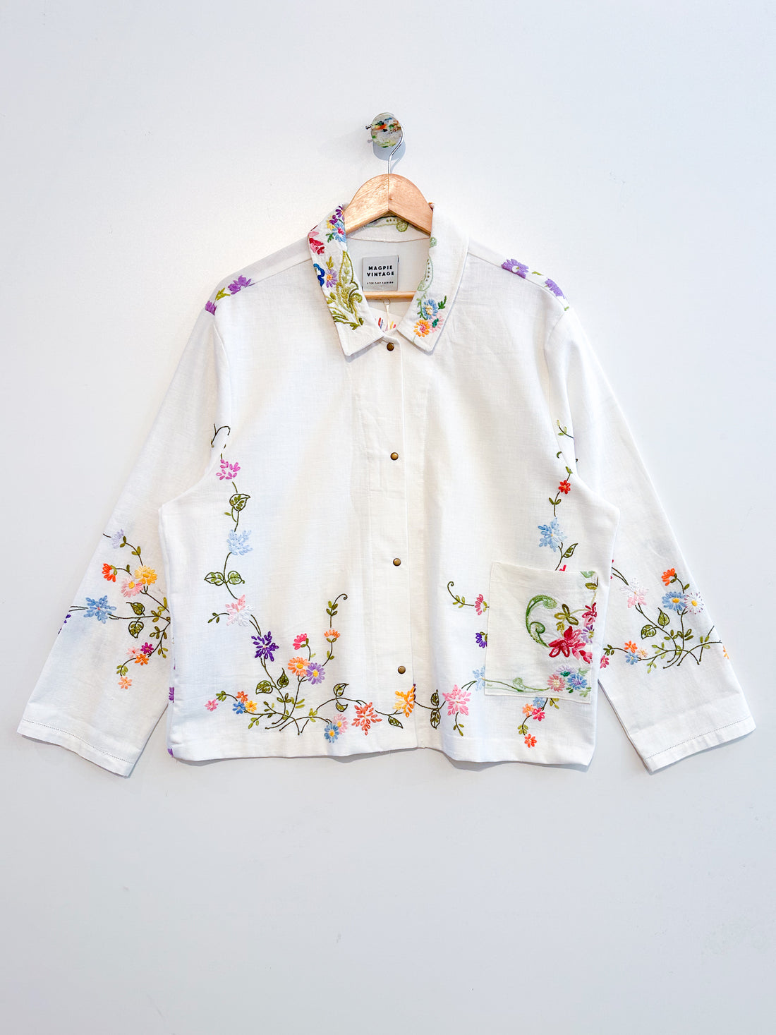 Marley embroidered linen shirt