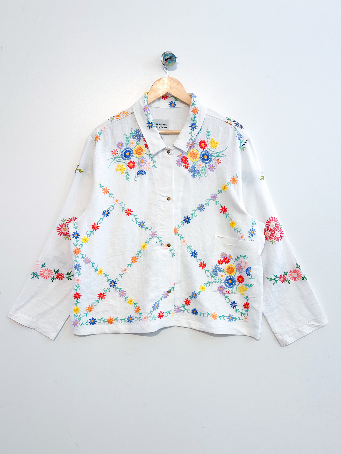 Marley embroidered linen shirt