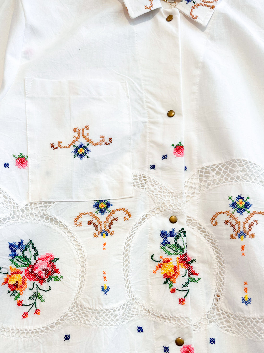 Marley embroidered linen shirt